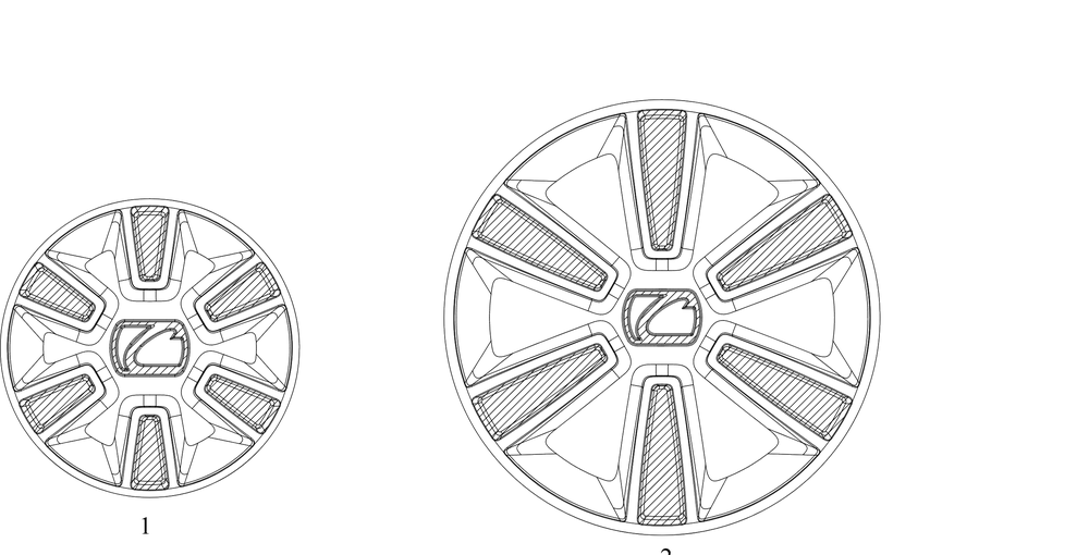Hubcaps Diagram and Parts List for SC300HW (12ABB2M5709)(2017) Cub Cadet Lawn Mower